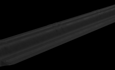 Конек торцевой для Ондувиллы черный длина 1,06 м