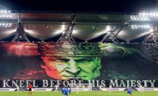 «Легия» — «Лестер» — 1:0, баннер польских болельщиков перед матчем Лиги Европы, фото, подробности